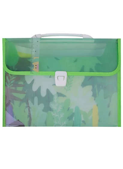 Портфель 12 отд. “Warm and Sunny", пластик - фото 5