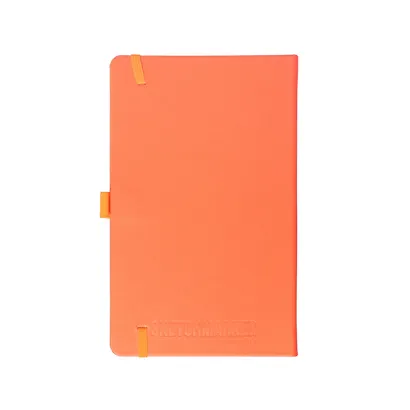 Скетчбук 13*21 80л "Sketchmarker"  неоновый коралл, 140г/м2, слоновая кость, тв.обл. - фото 3