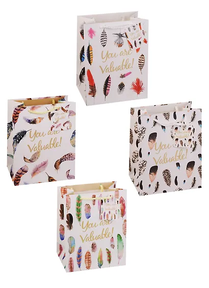 Пакет подарочный бумажный А5 "You are valuable", женский - фото 5