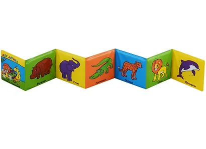 Моя АФфрика. Львенок и черепаха. Книжка-раскладушка для ванной - фото 2