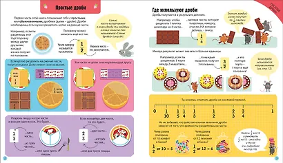 Интерактивная тетрадь. Дроби и проценты с наклейками - фото 3