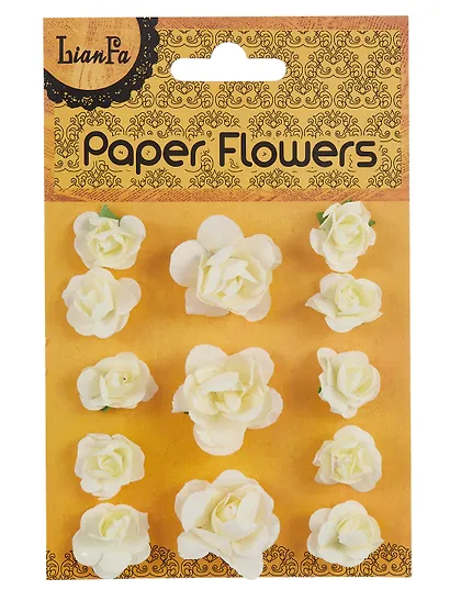 Набор Цветы Paper Flower, 3 +10, молочные и белые (11-21984-B23)+Цветы Paper Flower, 3+10, розовые и молочные (11-21984-B25) - фото 9