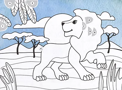 3D-раскраска-аппликация. Животные - фото 3