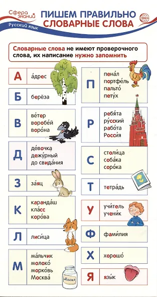 Комплект карточек. Карточки-шпаргалки. Пишем правильно (1-4 класс) - фото 2
