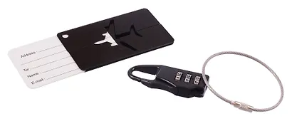 Travel набор Бирка и замочек для багажа (черный) (12-travel22-B6) - фото 4