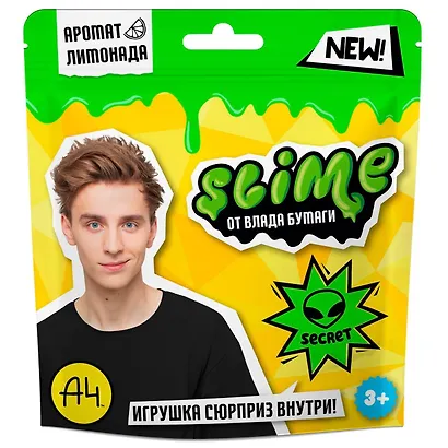 Игрушка для детей ТМ «Slime», зеленый, 80 г. Влад А5 - фото 1