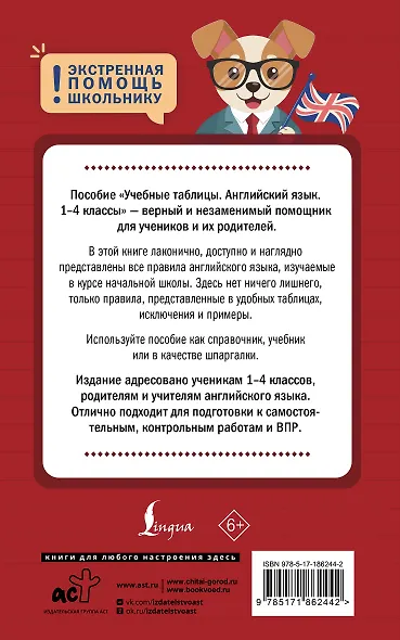 Учебные таблицы. Английский язык. 1-4 классы - фото 2
