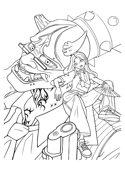 РАСКРАСКА АНИМЕ. АНИМЕШНАЯ РАСКРАСКА - фото 2