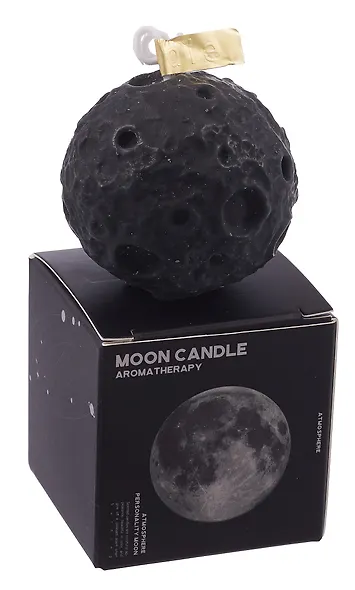 Свеча Луна черная (5,5х5,5) (12-202509-HD-50) - фото 2