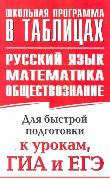 Русский язык. Математика. Обществознание: для быстрой подготовки к урокам, ГИА и ЕГЭ. - фото 1