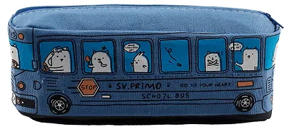 Пенал-косметичка "School bus", ассорти, ПВХ-бокс - фото 4