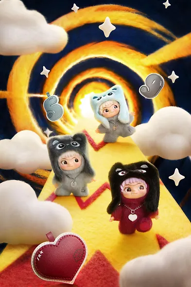 Коллекционные брелоки-сюрприз Wakuku, Девочка в шапке 7см, 12-LetV-13, Letsvan, Blind Box - фото 1