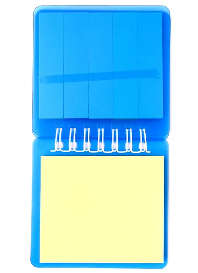 Закладки самоклеящиеся 1,5*8 см 5*20 листов, + бумага самоклеящаяся 8*8 см 25 листов, спираль - фото 3