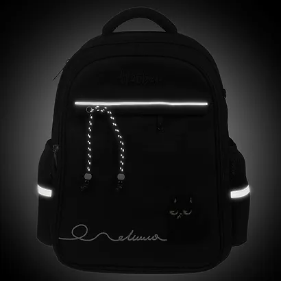 Рюкзак для девочек "Кошмарики" 38*29*14,5см, 2 отделения, 3 кармана, светоотражающая нагрудная стяжка - фото 9