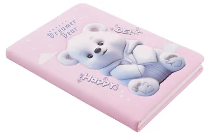 Записная книжка А6 96 листов, "Мишки 3D", в ассортименте - фото 8