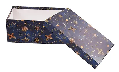 Коробка подарочная "НОЧНЫЕ ГРЕЗЫ" 26*17*11см, Новый год, картон - фото 3