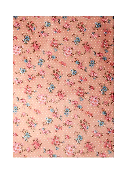 Тканевый лист на клеевой основе А4 Букетики, в ассорти (11-00822-PA4002) - фото 1