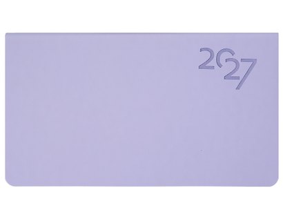 Планинг дат. 2027г. 64л "Soft Touch" нежный лавандовый, иск.кожа, интегр.переплет, тонир.блок, скругл.углы, ляссе, инд.уп - фото 1