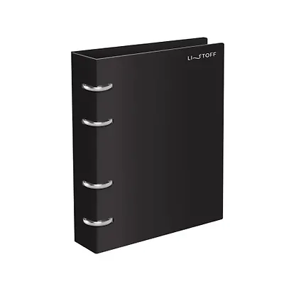 Тетрадь 80 листов, клетка, "Onyx" на кольцах - фото 3