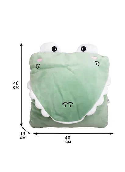 Подушка Крокодил (текстиль) (40х40) - фото 2