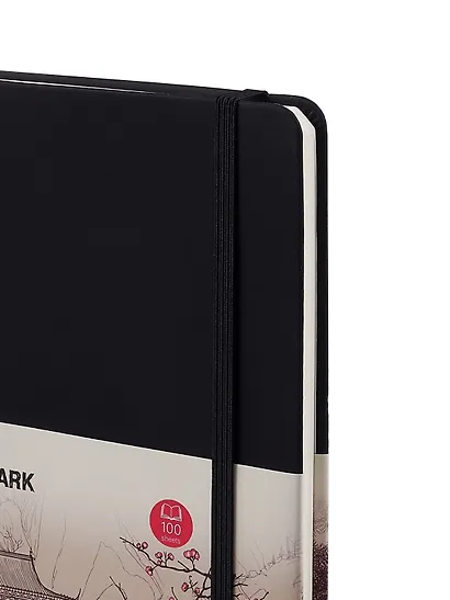 Скетчбук (21,2*14,5) 100л "Make your mark" черн.тв.переплет, резинка, ляссе, инд.уп. - фото 13