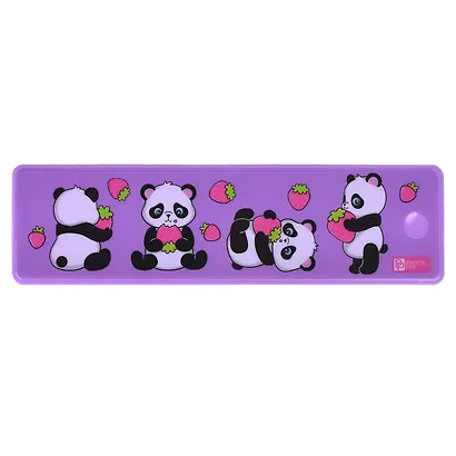 Пенал 1 отделение "Пандочки" 20*5.5*2.2 см - фото 2