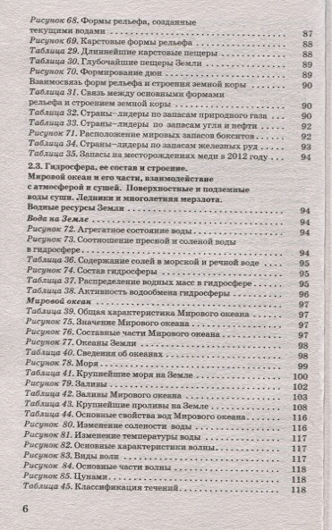 География в таблицах и схемах для подготовки к огэ