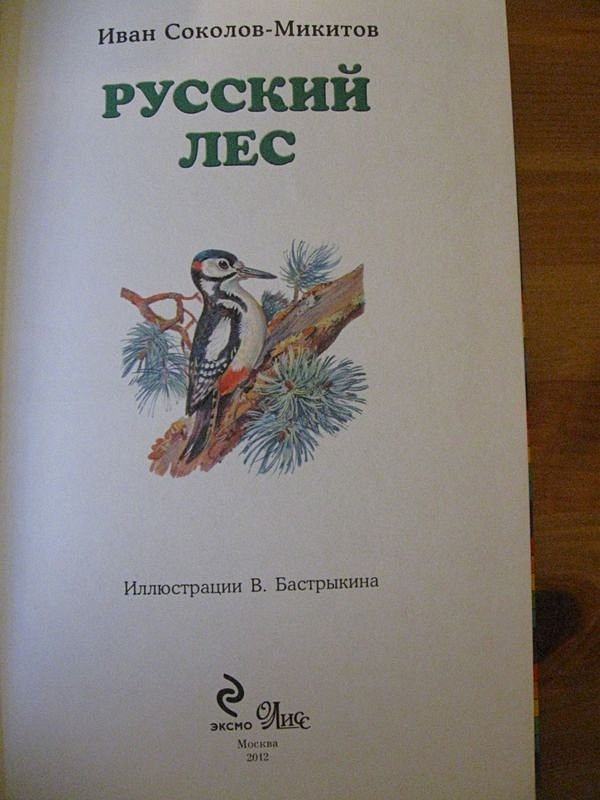 Автор сокол. Русский лес книга.