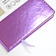 Книга для записей, Эксмо А5,96л. Crystal Collection. Блестящий лиловый искусств. кожа., комбинир. блок - фото 3