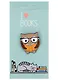 Значок  I love books Сова с книгой (металл) (12-08599-965) - фото 1