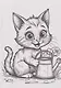 Раскраска. Милые котики - фото 2