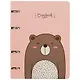 Тетрадь на кольцах в клетку Unnika, "Cute & Funny. Cute bear", 100 листов - фото 1