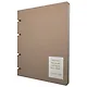 Тетрадь 120л кл. "NUANCES. Крем-брюле" на кольцах, смен.блок, обл. кож.зам, нашивка, инд.уп - фото 1