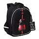 Ранец 2отд. "Машина" 36*28*20см, 2 карм., со светодиодами, эргоном.спинка, черный-красн., GRIZZLY - фото 2