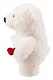 Мягкая игрушка Мишка с сердечком (белая) (28см) (12-20251028-59L) - фото 3