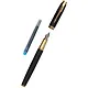 Перьевая ручка Parker, IM Premium Black/Gold GT, синяя - фото 2