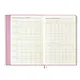 Ежегодник учителя А6+ 256л 125*178мм "ПВХ" розовый, мягкий переплет, шелкогр, вставной тонир.блок, ляссе - фото 3