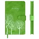Ежедневник недат. А6+ 120л 110x190 "Тиволи" зеленый, кожзам, тв.переплет, тисн.фольгой, магнит.клапан, офсет, загругл.углы, справ.мат-лшы, ляссе, инд.уп - фото 4