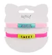 Набор парных браслетов Angel, Sweet (силикон) (12-04407-B75) (Lafilaf) - фото 3