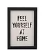 Фоторамка 10*15 "Feel yourself at home" черное дерево - фото 1