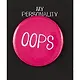 Значок круглый OOPS (фуксия) (металл) (38мм) - фото 1