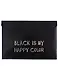 Папка-конверт А4 на кнопке "Black is my happy color", черная - фото 1