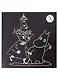 Гравюра MOOMIN с голографическим эффектом Муми-тролль и Снусмумрик с малышкой Мю (Гр-02) - фото 1