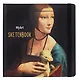 Скетчбук 200*200 80л "Леонардо да Винчи. Дама с горностаем" мат.ламин, выб.лак, ляссе, резинка 7БЦ - фото 1