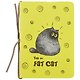 Записная книжка «Fat cat» А6, 58 листов в клетку, сшивка - фото 1