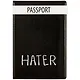 Обложка для паспорта Hater (ПВХ бокс) (ОП2020-245) - фото 1