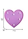 Светильник LED Сердечко (глиттер) (пластик) (16х16) - фото 2