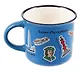 Кружка фарфор матовая 180мл СПб. Пиктограммы, синяя - фото 3