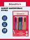 Ручки шариковые GoodMark, Stripes, синие 10 штук - фото 1