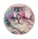 Значок Кот в очках (фотопринт) (металл) (56мм) (ЗН2025-084) Bookvalno - фото 2
